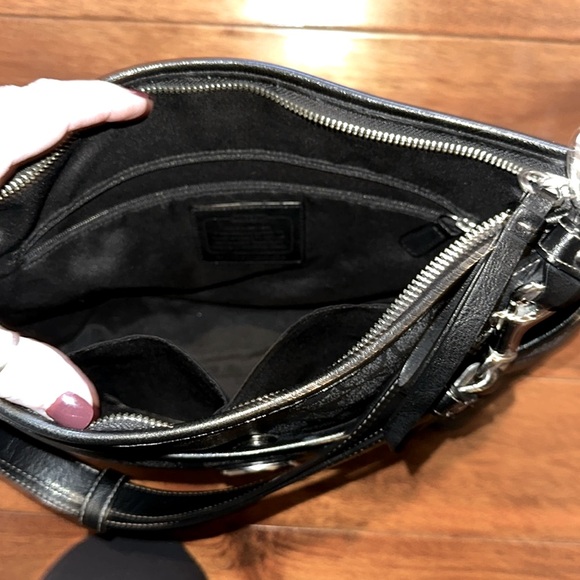 Black Coach Peyton Convertible Hobo Bag - Picture 8 of 9